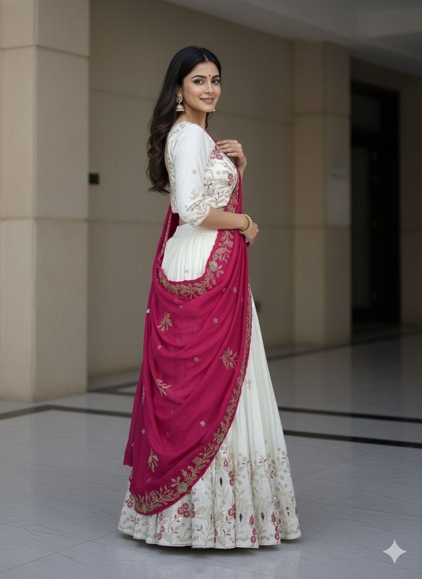 Designer Ready To Wear Lehenga Choli With Dupatta