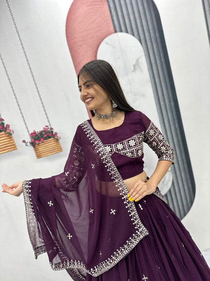 Designer Ready To Wear Lehenga Choli With Dupatta