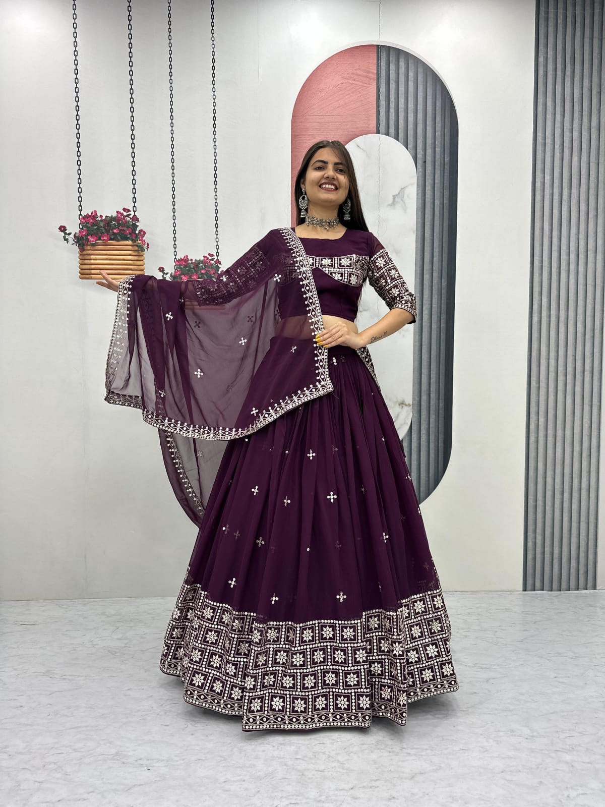 Designer Ready To Wear Lehenga Choli With Dupatta