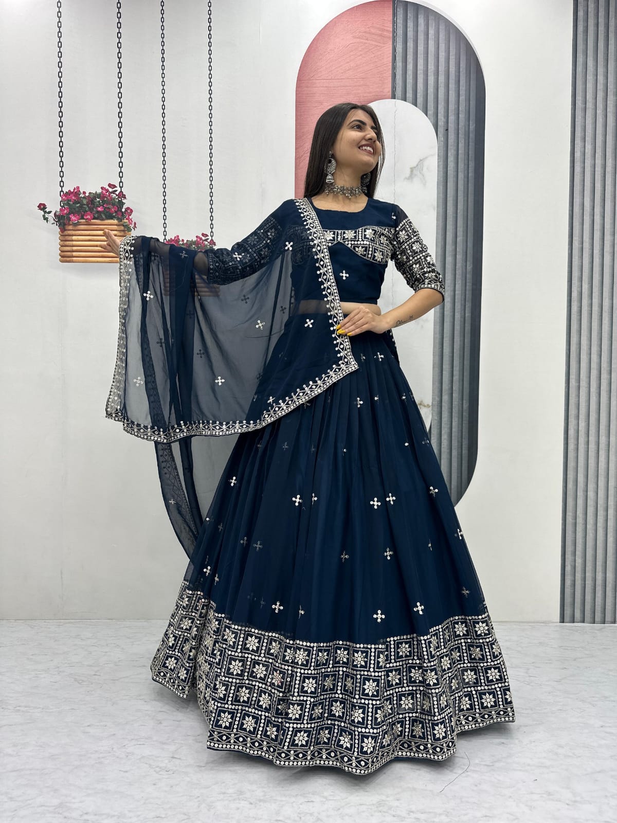 Designer Ready To Wear Lehenga Choli With Dupatta