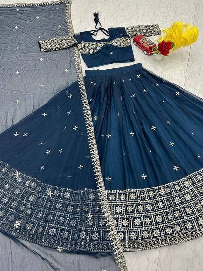 Designer Ready To Wear Lehenga Choli With Dupatta