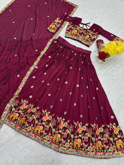 Designer Ready To Wear Lehenga Choli With Dupatta