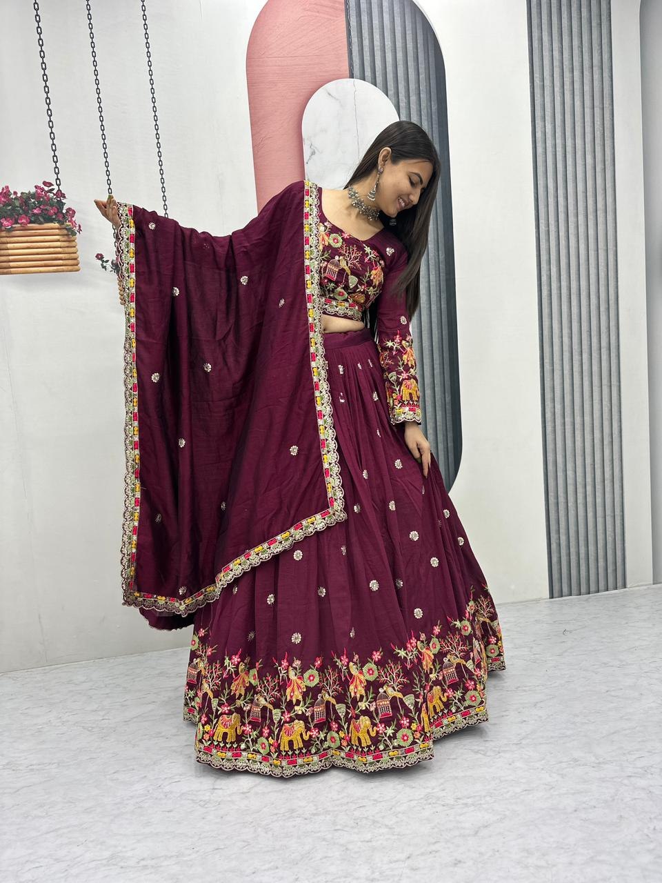 Designer Ready To Wear Lehenga Choli With Dupatta