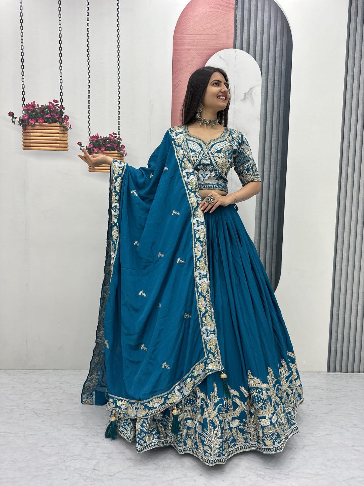 Designer Ready To Wear Lehenga Choli With Dupatta