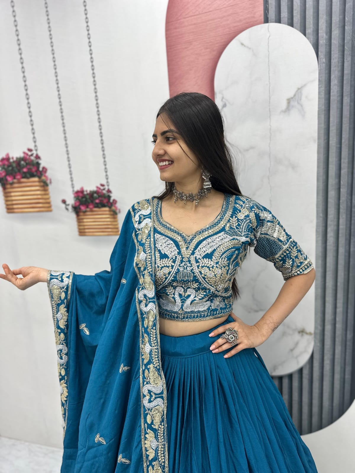 Designer Ready To Wear Lehenga Choli With Dupatta