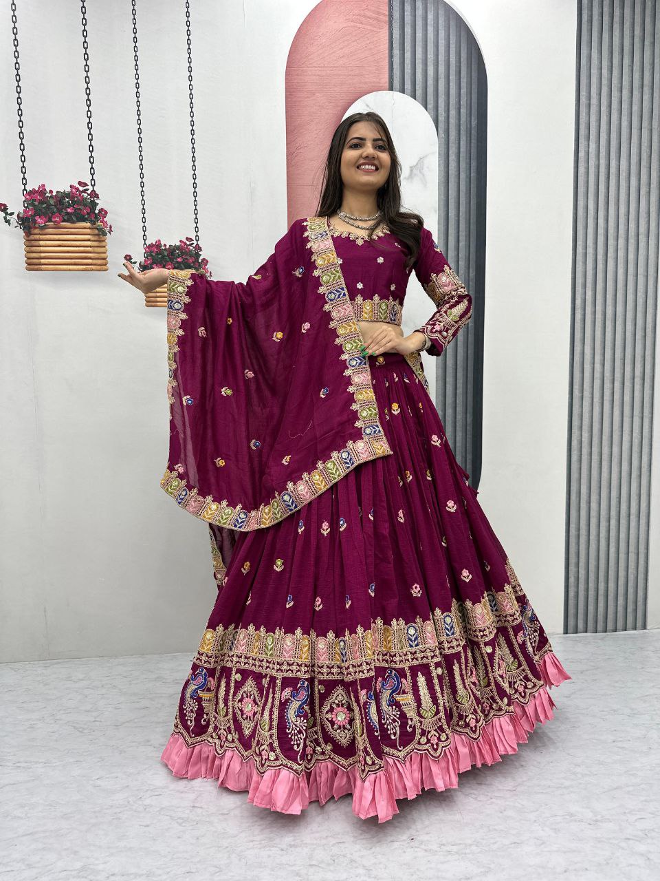 Designer Ready To Wear Lehenga Choli With Dupatta
