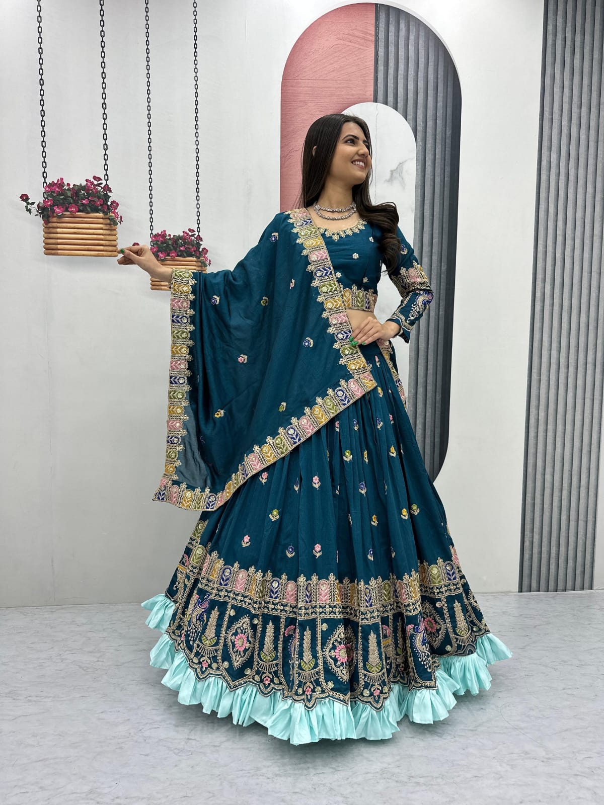 Designer Ready To Wear Lehenga Choli With Dupatta