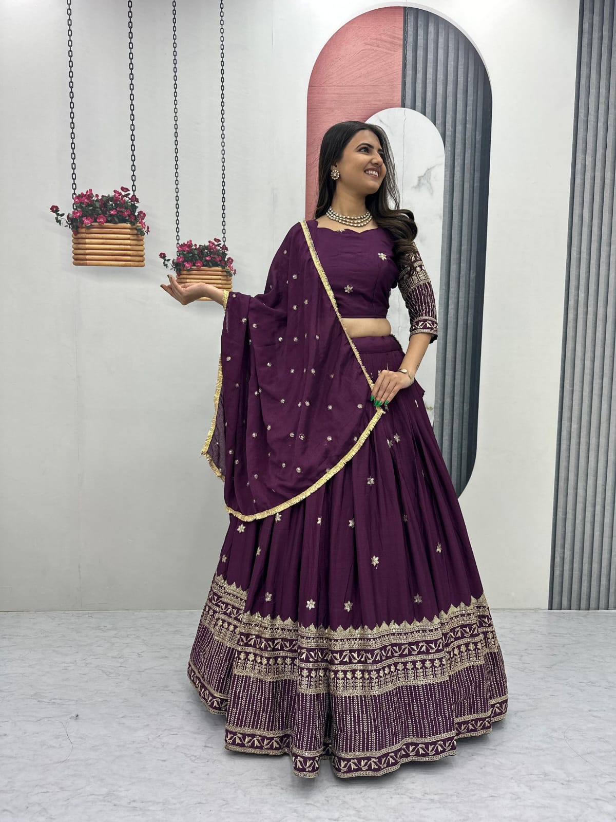 Designer Ready To Wear Lehenga Choli With Dupatta