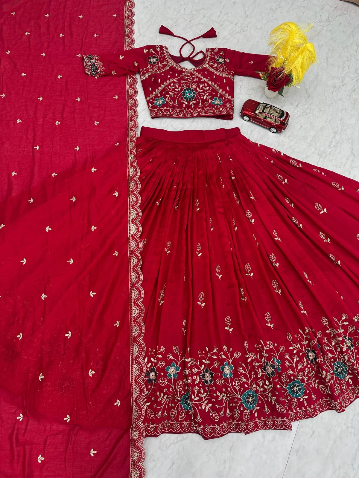 Designer Ready To Wear Lehenga Choli With Dupatta