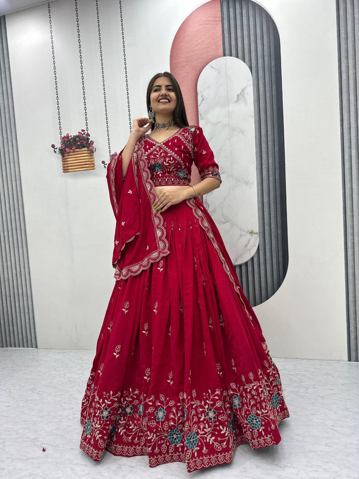 Designer Ready To Wear Lehenga Choli With Dupatta