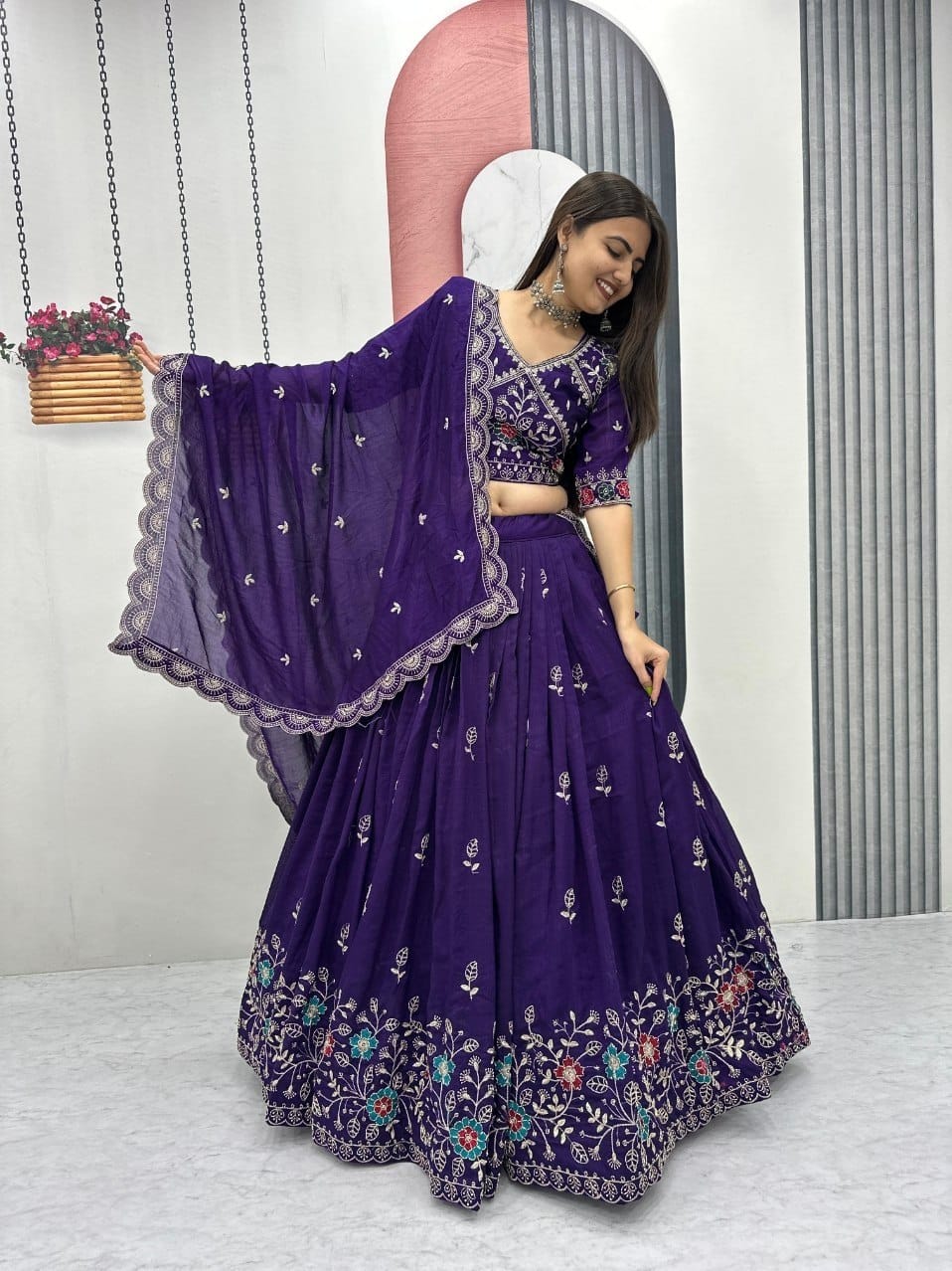 Designer Ready To Wear Lehenga Choli With Dupatta