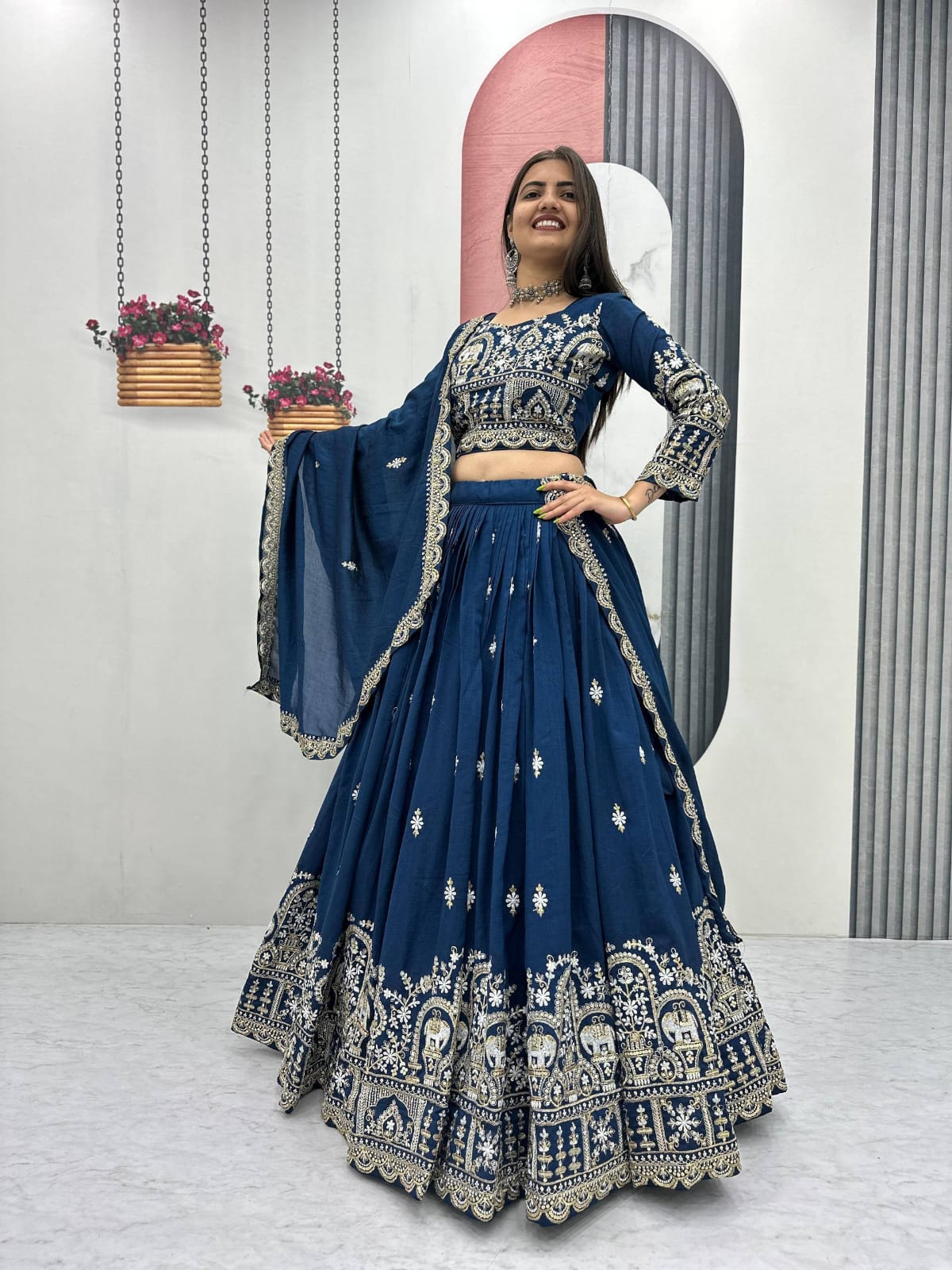 Designer Ready To Wear Lehenga Choli With Dupatta