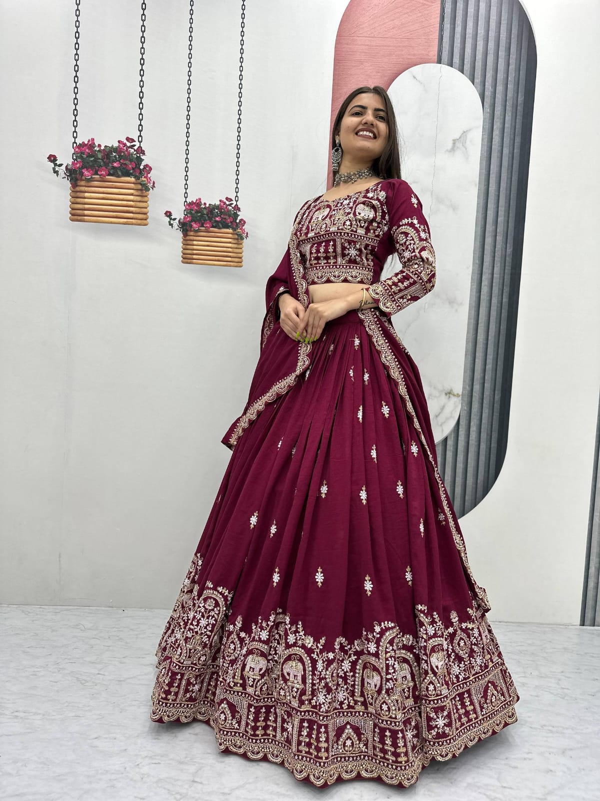 Designer Ready To Wear Lehenga Choli With Dupatta