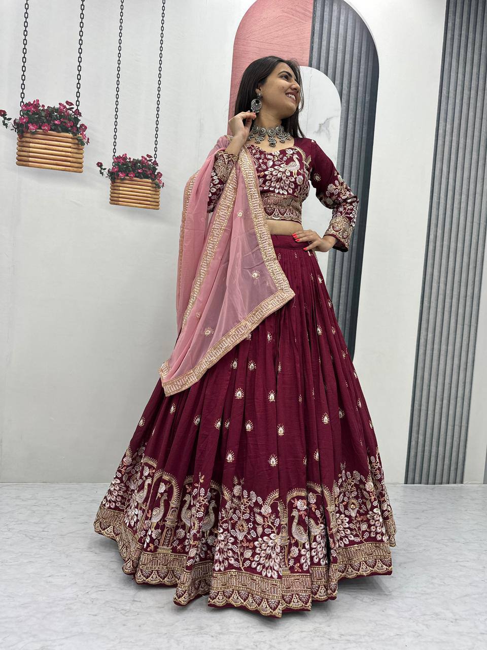 Designer Ready To Wear Lehenga Choli With Dupatta