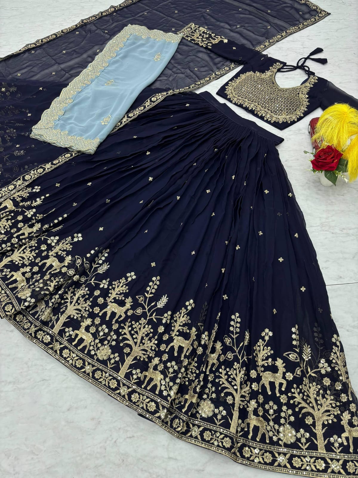 Designer Ready To Wear Lehenga Choli With Dupatta