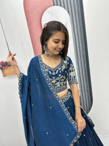 Designer Ready To Wear Lehenga Choli With Dupatta