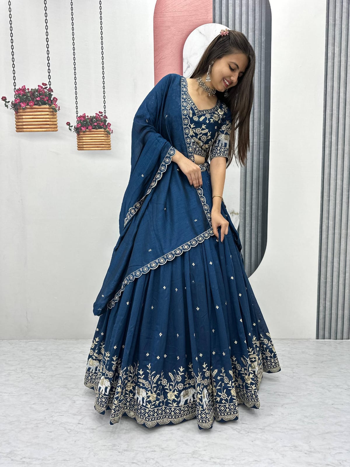 Designer Ready To Wear Lehenga Choli With Dupatta