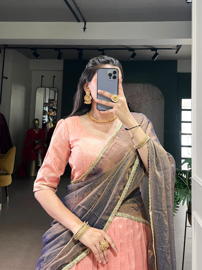 Dupion Silk Ready to Wear Lehenga Choli with Dupatta