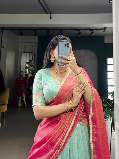 Dupion Silk Ready to Wear Lehenga Choli with Dupatta
