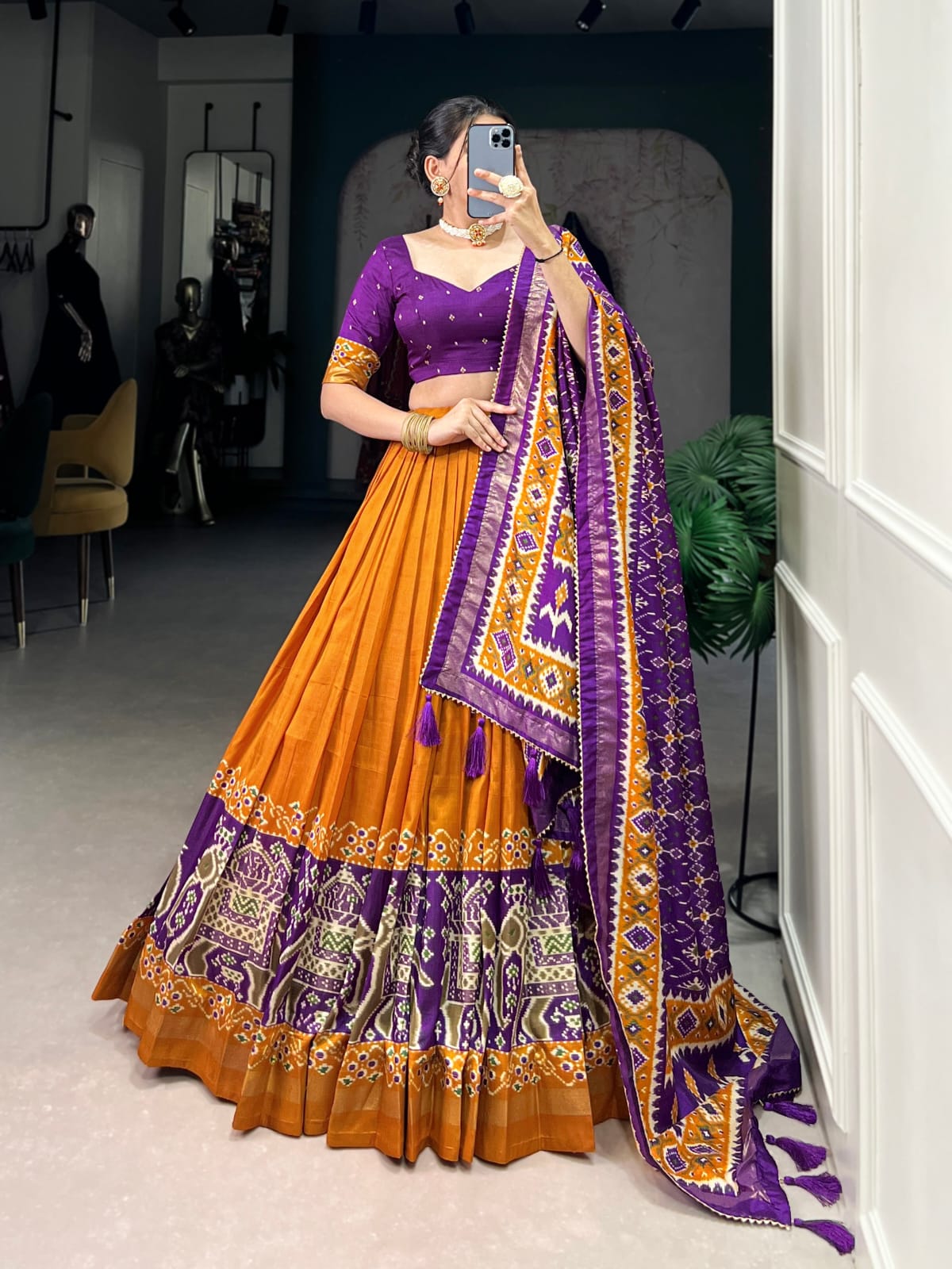 Patola Print Lehenga Choli
