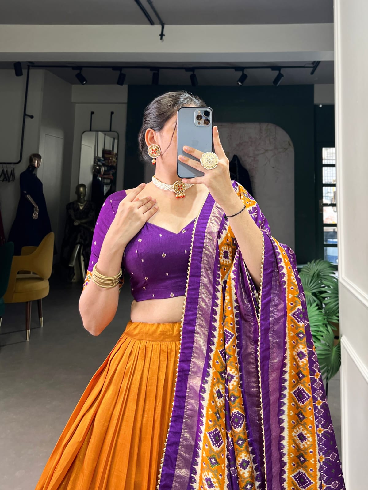 Patola Print Lehenga Choli