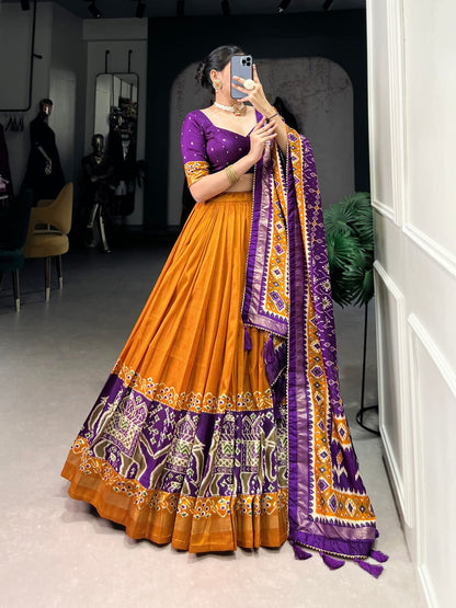 Patola Print Lehenga Choli