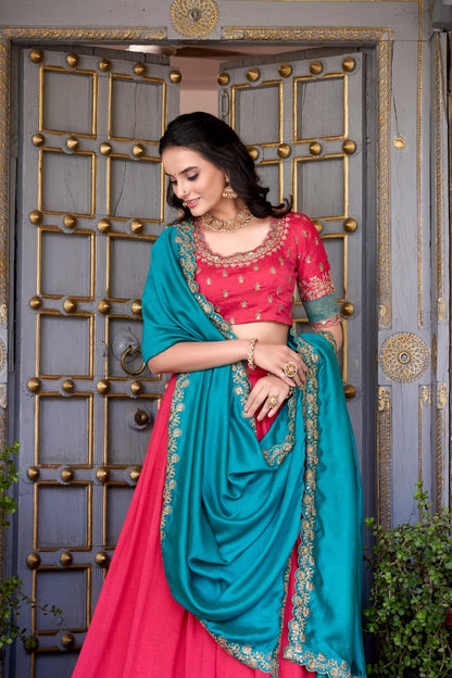 Traditional Lehenga Choli With Dupatta | Traditional South Indian Half Saree