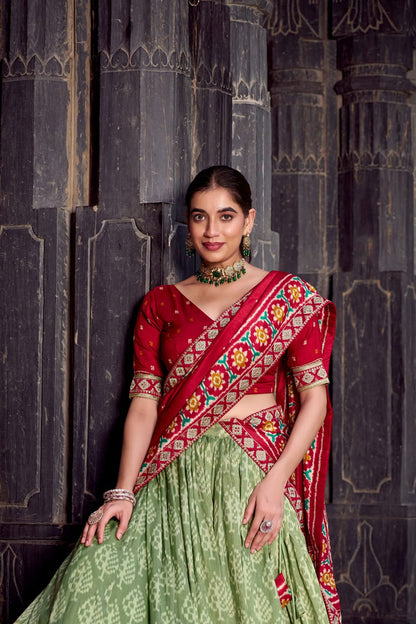 Traditional Lehenga Choli With Dupatta | Traditional South Indian Half Saree