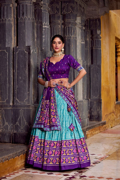 Traditional Lehenga Choli With Dupatta | Traditional South Indian Half Saree