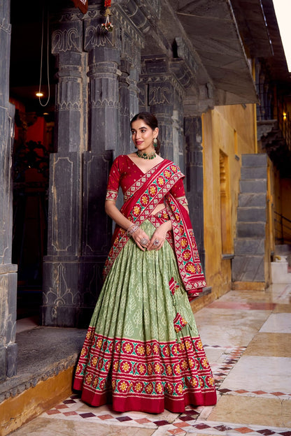 Traditional Lehenga Choli With Dupatta | Traditional South Indian Half Saree