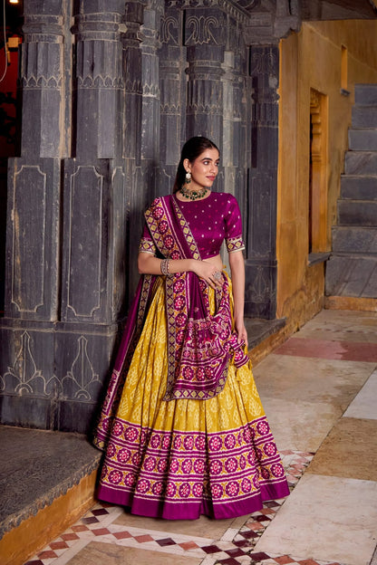 Traditional Lehenga Choli With Dupatta | Traditional South Indian Half Saree