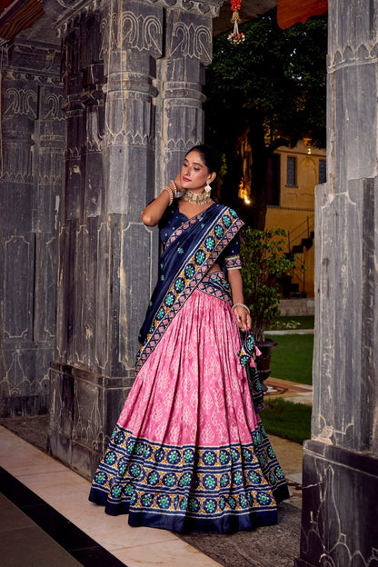 Traditional Lehenga Choli With Dupatta | Traditional South Indian Half Saree