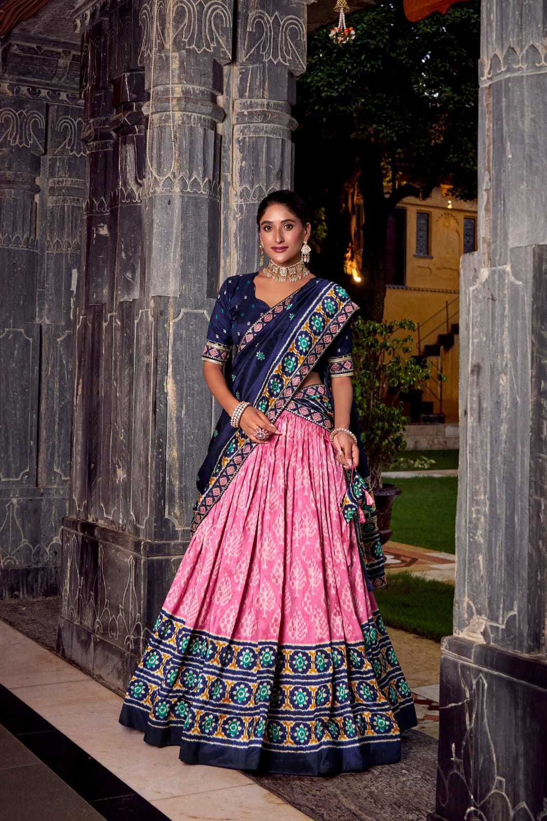 Traditional Lehenga Choli With Dupatta | Traditional South Indian Half Saree