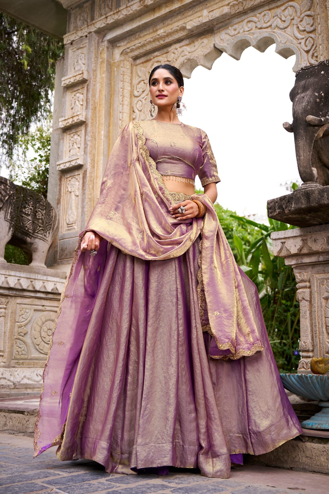 Fendi Silk Designer Party Wear Lehenga Choli