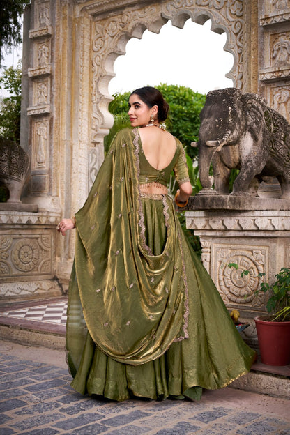 Fendi Silk Designer Party Wear Lehenga Choli