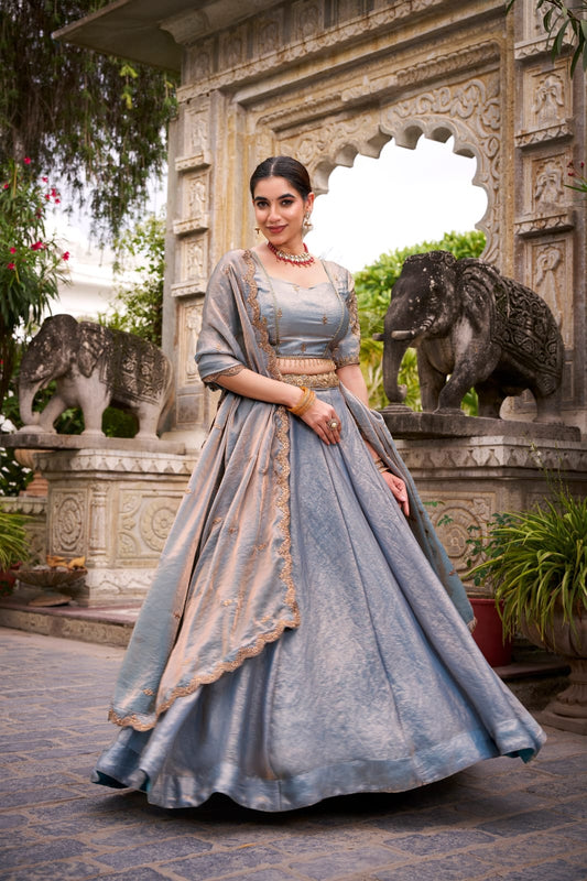Fendi Silk Designer Party Wear Lehenga Choli