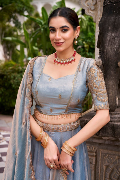 Fendi Silk Designer Party Wear Lehenga Choli