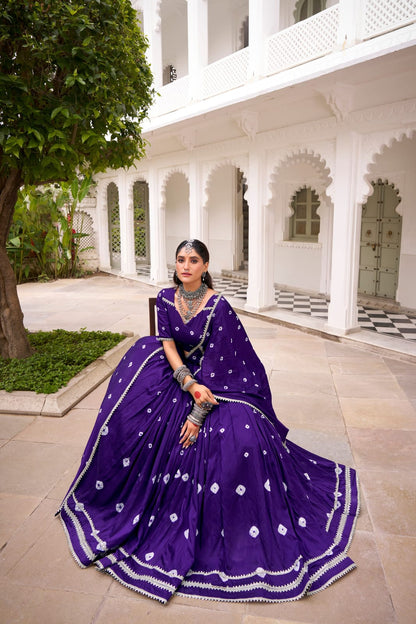 Bandhej Print Ready to Wear Lehenga Choli