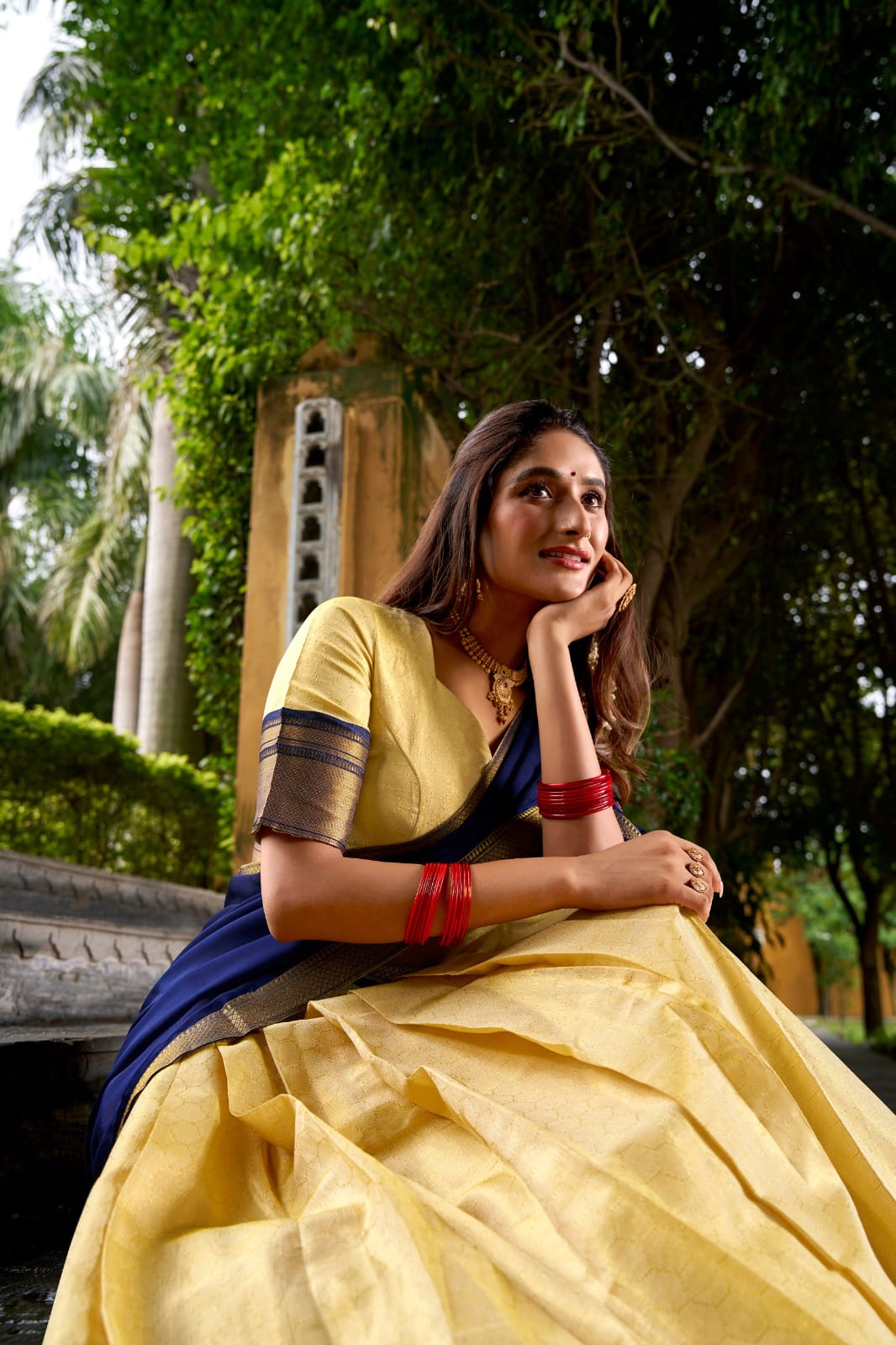 Traditional Ready to Wear Lehenga Choli With Dupatta | Traditional South Indian Half Saree