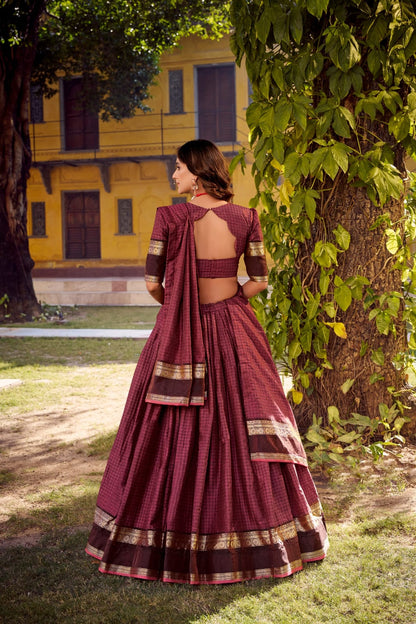 Zari Work Traditional Lehenga Choli
