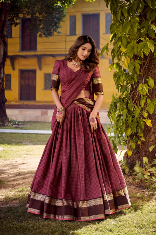 Zari Work Traditional Lehenga Choli