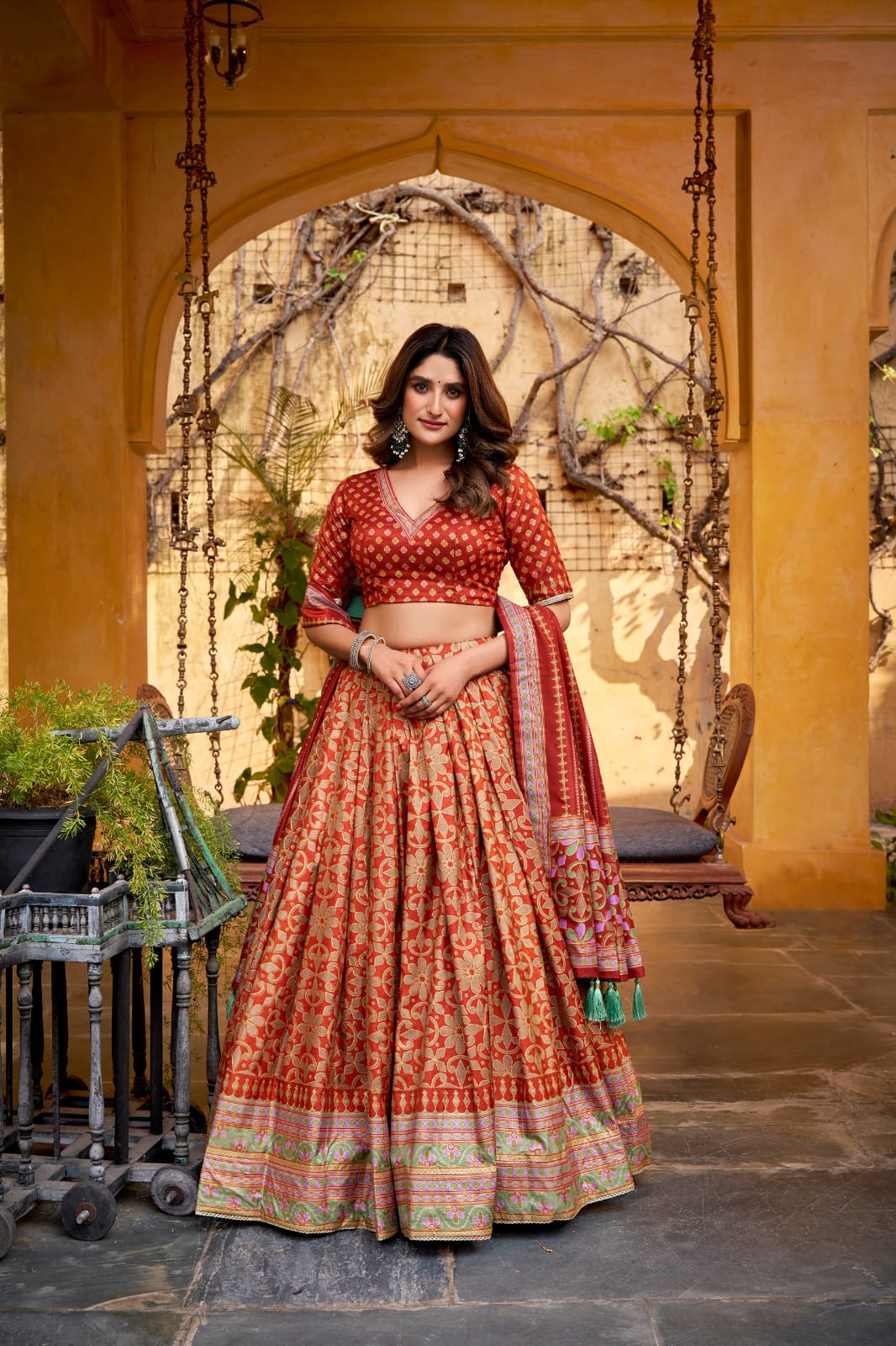 Traditional Lehenga Choli With Dupatta