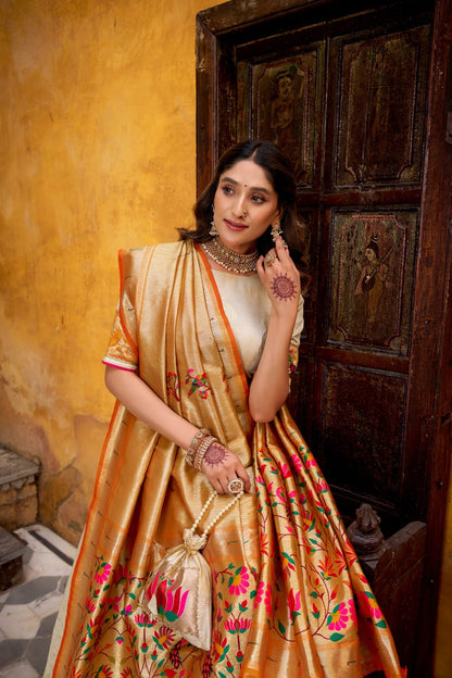 Silk Paithani Lehenga Choli with Dupatta