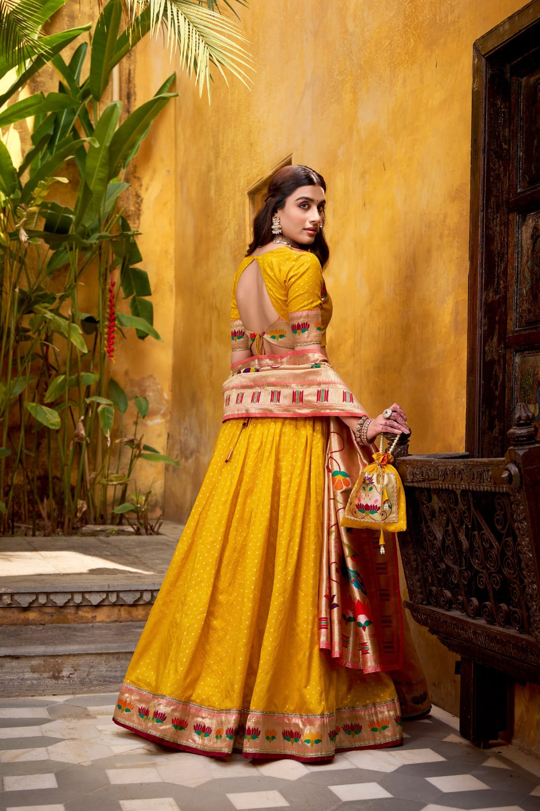 Silk Paithani Lehenga Choli with Dupatta