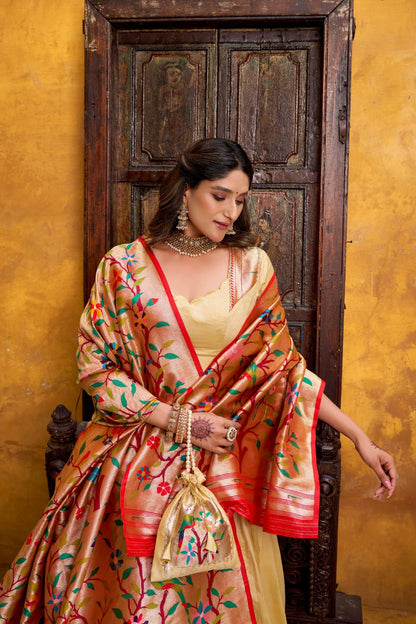 Silk Paithani Lehenga Choli with Dupatta