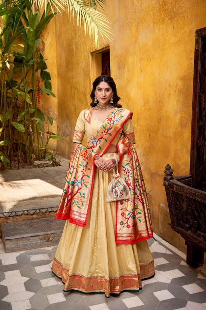 Silk Paithani Lehenga Choli with Dupatta