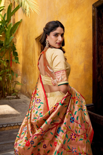 Silk Paithani Lehenga Choli with Dupatta