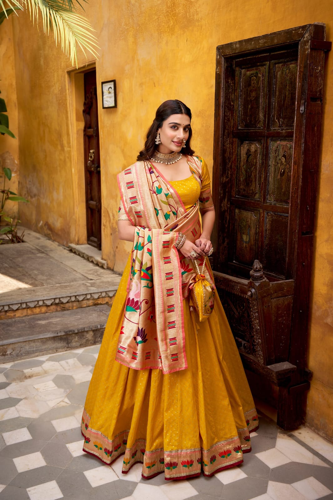 Silk Paithani Lehenga Choli with Dupatta