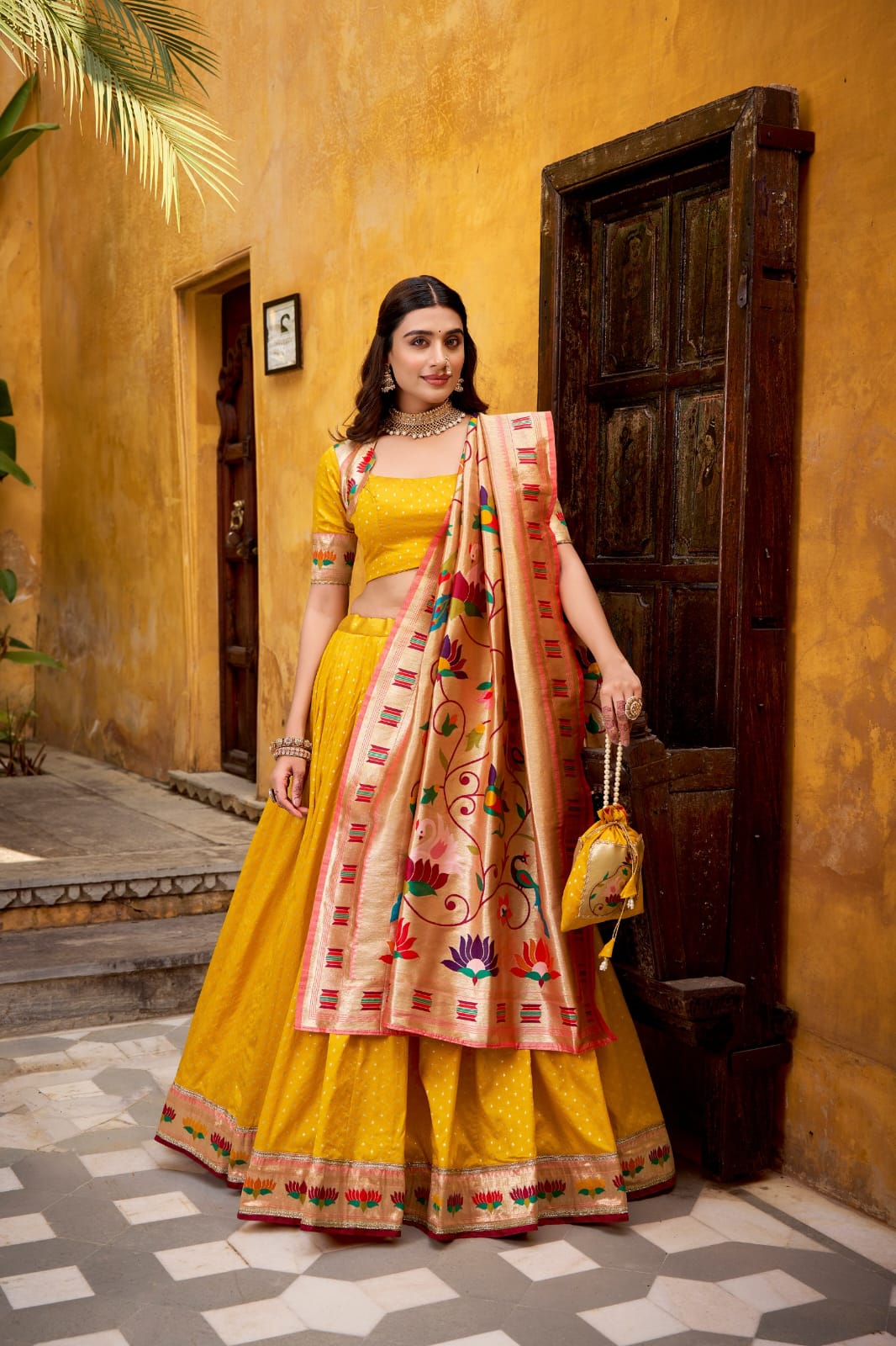 Silk Paithani Lehenga Choli with Dupatta