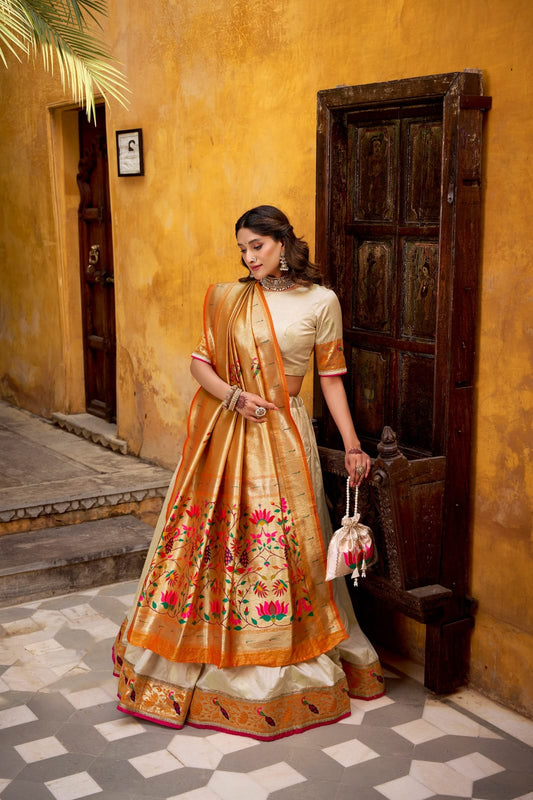 Silk Paithani Lehenga Choli with Dupatta